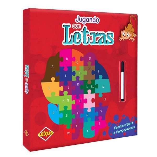 Libro pizarra jugando con las letras