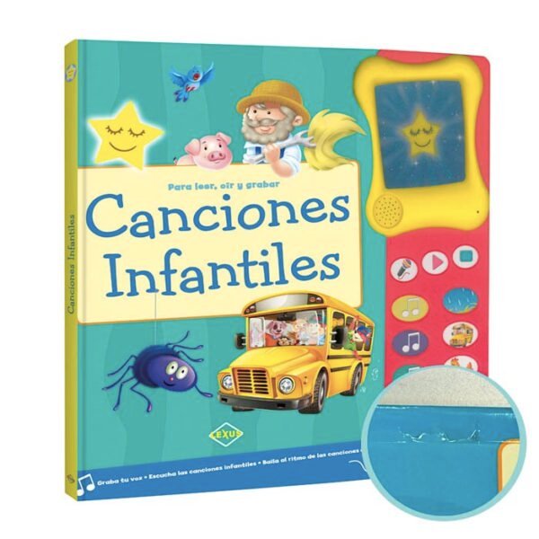 libro con sonidos, canciones infantiles