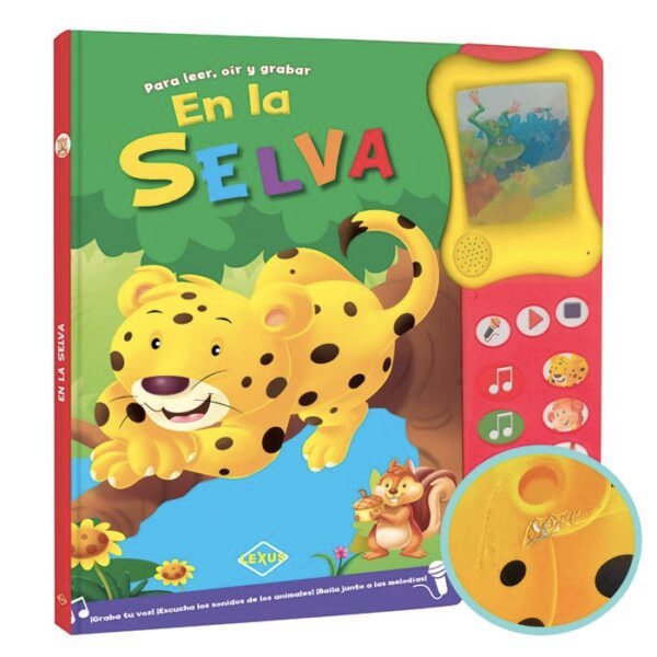 libro con sonidos, en la selva