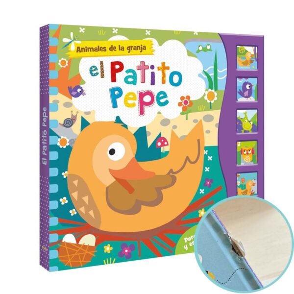 Patito pepe, 5 botones con sonidos
