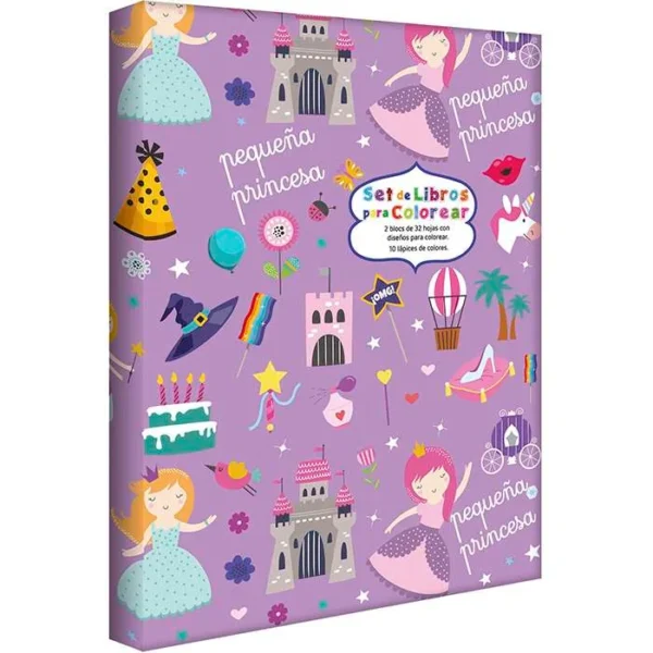 Set de Libros para Colorear Pequeña Princesa